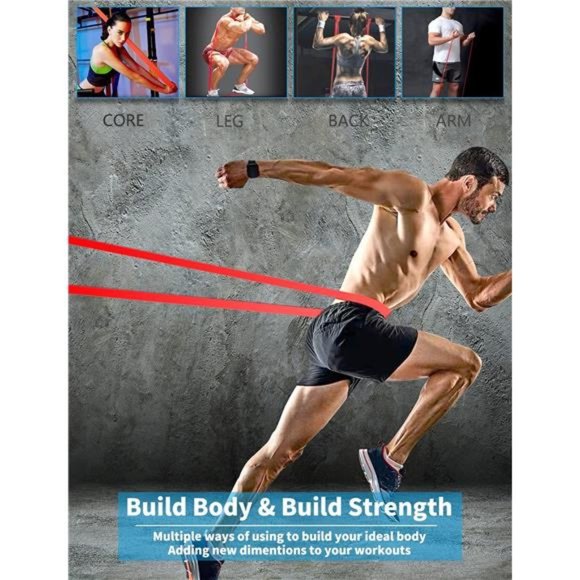 Pull Up Assistance Bands, Resistance Bands Set for Men & Women, Exercise Bands - Picture 3 of 6